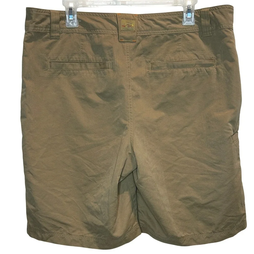 Orvis Performance‎ Shorts 36 Men's Khaki Tan Outdoor Utility Hiking Tool Pocket
